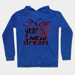 New year with dreams t shirts 2024 Hoodie